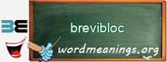 WordMeaning blackboard for brevibloc